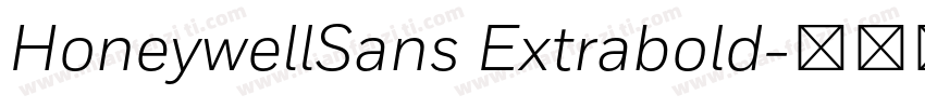 HoneywellSans Extrabold字体转换